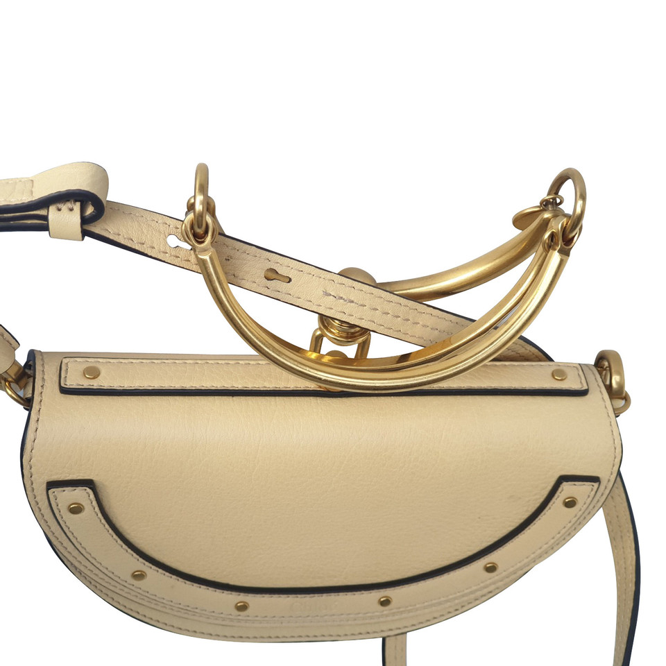 Chloé Nile Minaudiere Leather in Beige
