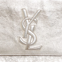 Saint Laurent Clutch en Cuir en Doré