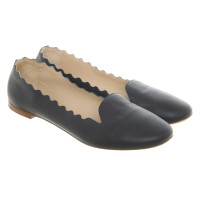 Chloé Slipper/Ballerinas aus Leder in Blau