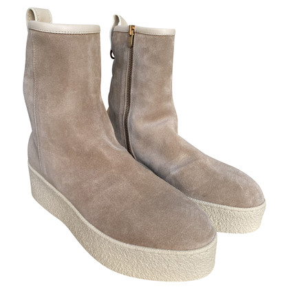 Agnona Ankle boots Suede in Beige