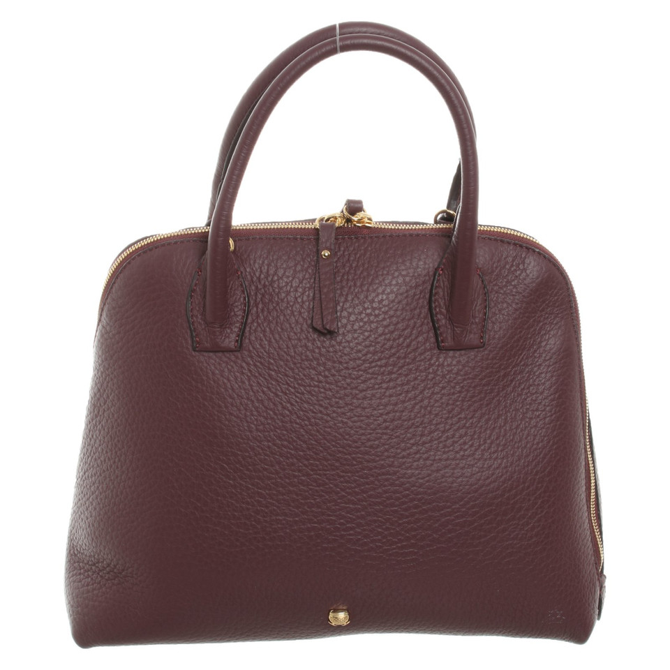 Navyboot Handbag Leather in Bordeaux