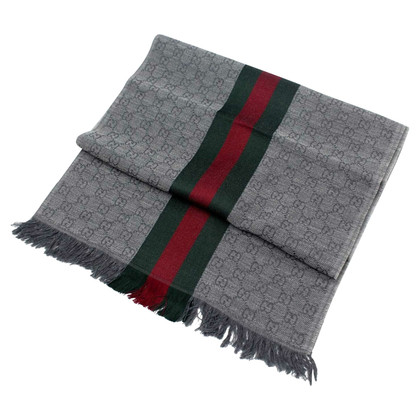 Gucci Scarf/Shawl Wool in Grey