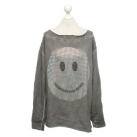 Camouflage Couture Top en Coton en Gris