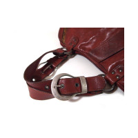 Christian Dior Saddle Bag Leather in Bordeaux