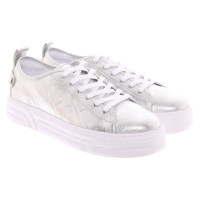 Liu Jo Sneaker in Pelle in Argenteo