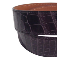 Hermès Cintura in pelle di coccodrillo