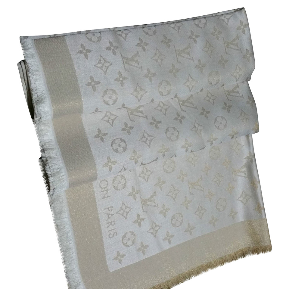 Louis Vuitton Schal/Tuch aus Seide in Beige