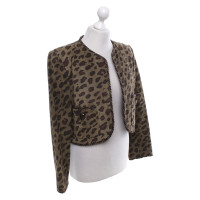 Givenchy Giacca in pelle con stampa animalier