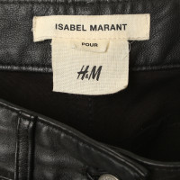 Isabel Marant For H&M Pantaloni di pelle in nero