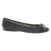 Hogan Slipper/Ballerinas aus Leder in Blau