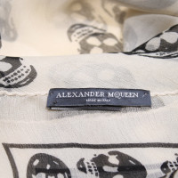 Alexander McQueen Schal/Tuch aus Seide in Beige