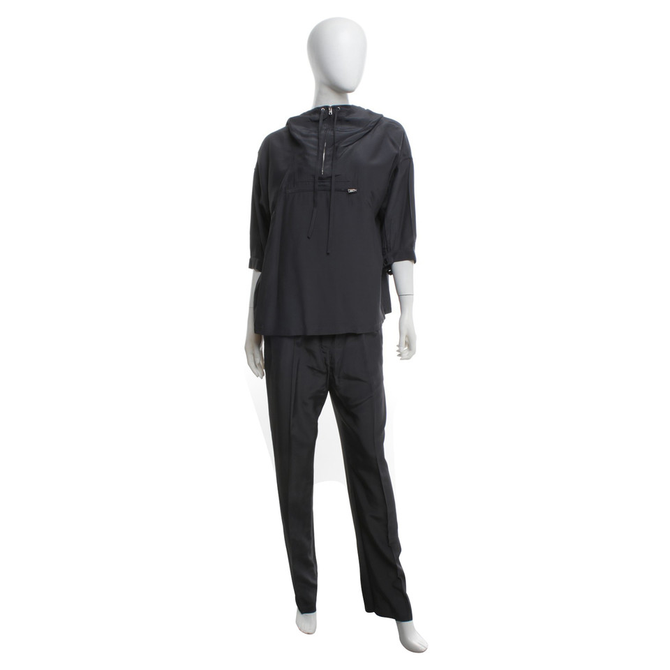 Prada top & trousers in dark gray