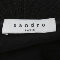 Sandro blouse de soie en noir