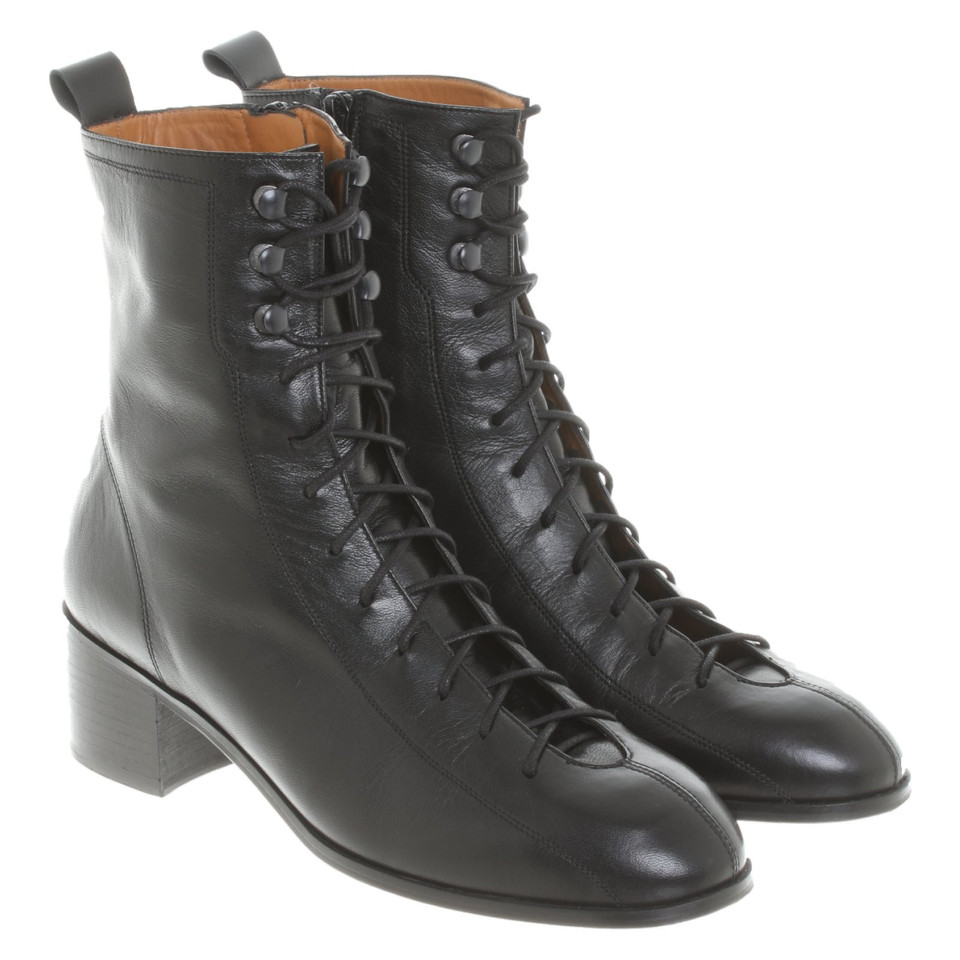 By Far Ankle boots Leather in Black