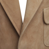Armani Leather Jacket in Beige