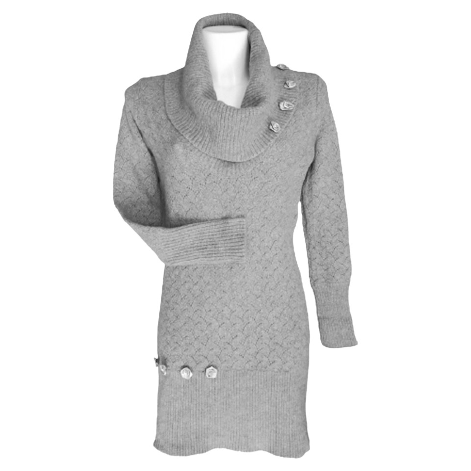 Stefanel Kleid aus Kaschmir in Grau