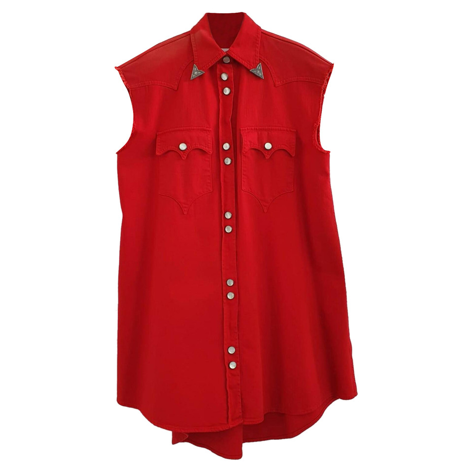 Mm6 Maison Margiela Vest Jeans fabric in Red