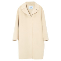 Prada Jacket/Coat Wool in Beige