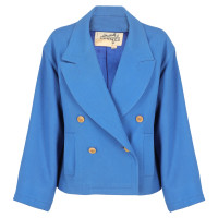 Hermès Blazer aus Wolle in Blau