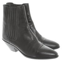 Saint Laurent Stivaletti in Pelle in Nero