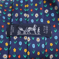 Hermès Bind met bloemenpatroon