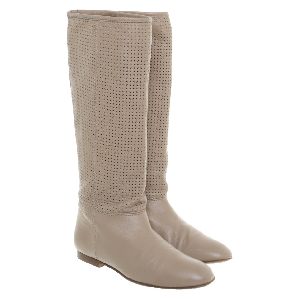 Furla Boots Leather in Beige