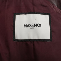 Andere Marke Max & Moi - Lederjacke in Bordeaux