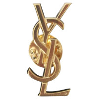 Yves Saint Laurent YSL logo brooch