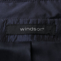 Windsor Jacke/Mantel aus Seide in Blau