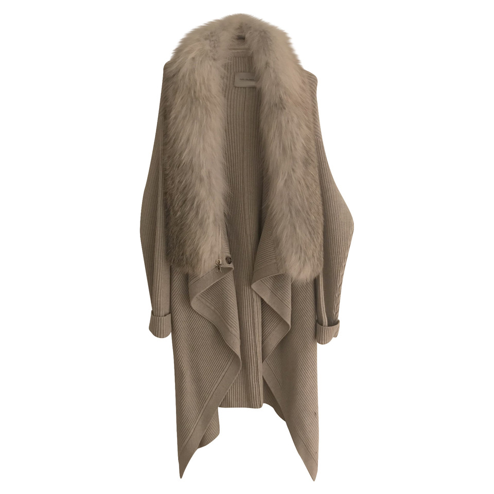 Yves Salomon Cardigan with fur trim