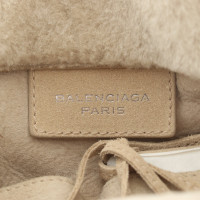 Balenciaga Shearling Fur Tote Bag