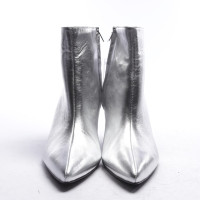 Anine Bing Stiefeletten aus Leder in Silbern