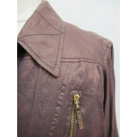 Christian Dior Jacket/Coat Linen in Brown