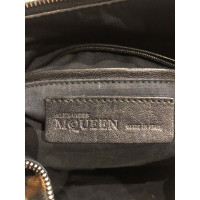 Alexander McQueen Clutch Bag Canvas in Brown