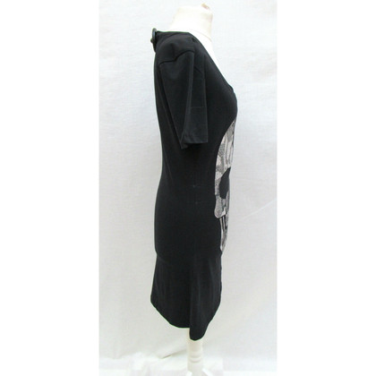 Philipp Plein Kleid aus Baumwolle in Schwarz