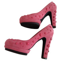 Moschino Love pumps with rivets trim