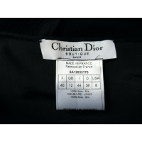Christian Dior Rock aus Seide in Schwarz