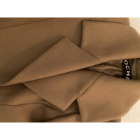 Rochas Jacke/Mantel aus Wolle in Beige