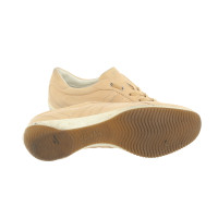 Hogan Slippers/Ballerina's Leer in Beige