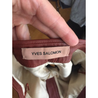 Yves Salomon Trousers Leather in Brown