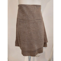 Brunello Cucinelli Skirt Wool in Brown