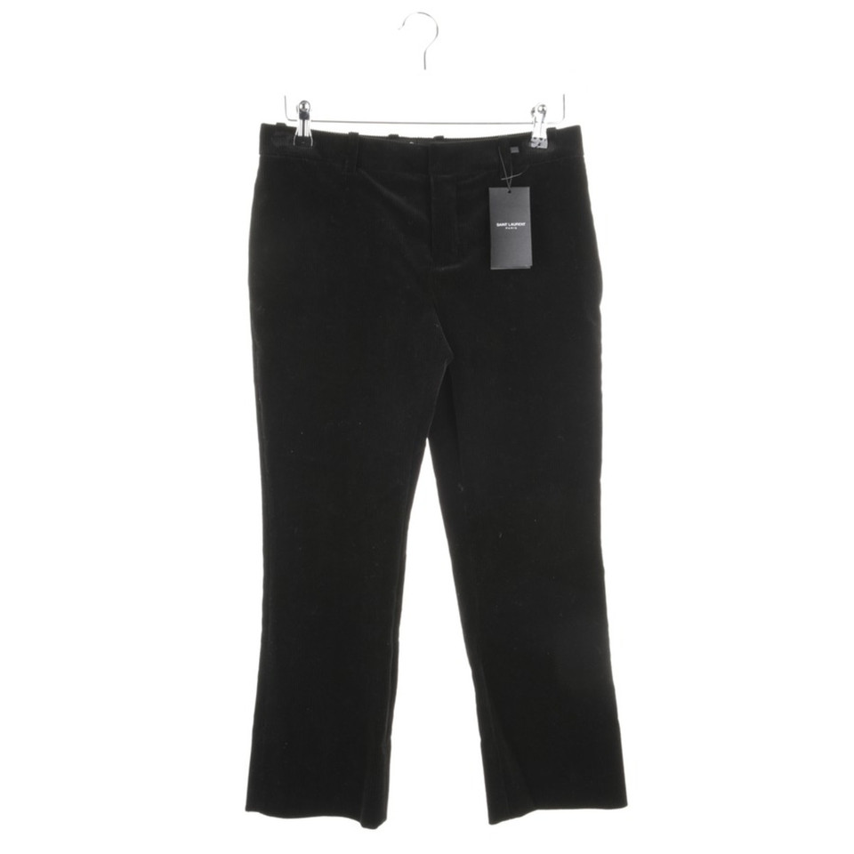 Saint Laurent Trousers Cotton in Black