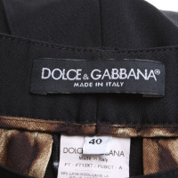 Dolce & Gabbana Pantaloni plissettati in nero
