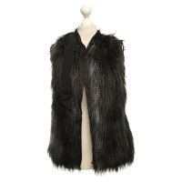 Lanvin For H&M Faux fur vest met animal print