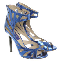 Jimmy Choo For H&M Sandals Patent leather in Blue