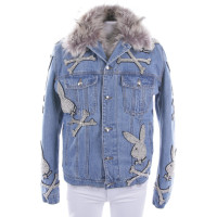 Philipp Plein Jacket/Coat Cotton in Blue