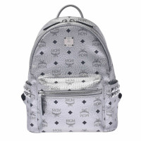 Mcm Backpack Leather in Silvery