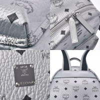 Mcm Backpack Leather in Silvery