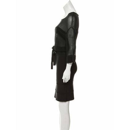 Christian Dior Kleid aus Viskose in Schwarz