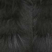 Pinko Manteau avec garniture de fourrure